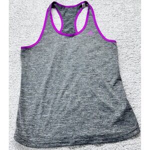 ADIDAS Tank Top Womens Activewear‎ Large Climacool Razor Back Athleisure Gray